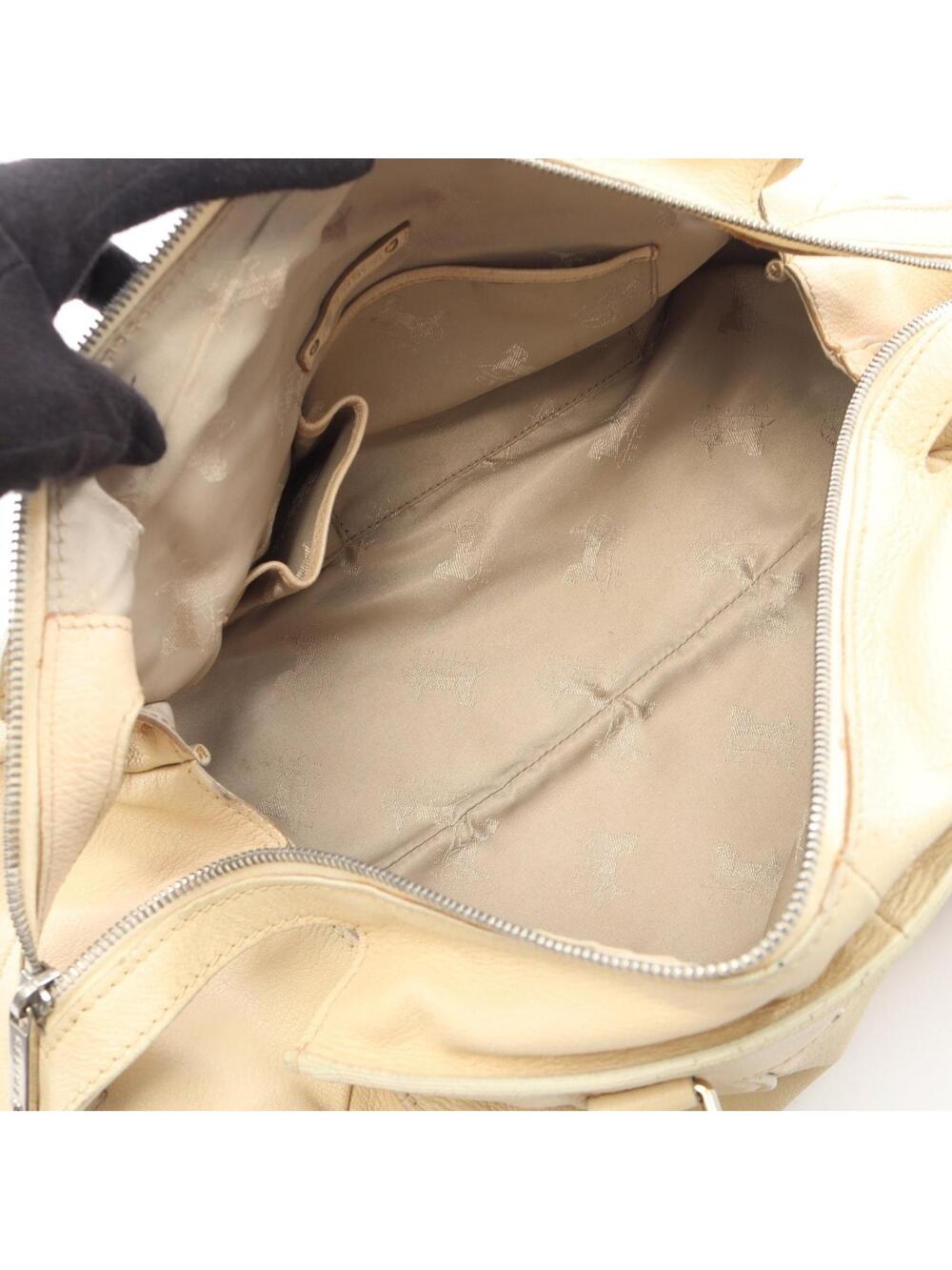 Celine Logo Shoulder Handbag Leather #280311C35B - Picture 3 of 9